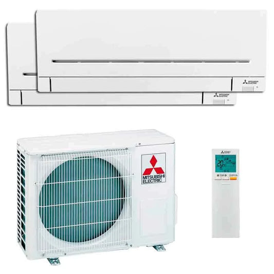 Aire acondicionado Mitsubishi Electric Multisplit 2x1 MXZ-AP R-32 El aire acondicionado multisplit Mitsubishi Electric Gama Doméstica MXZ-AP MXZ-AP2535E42VFK es una solución 2x1 eficiente y elegante para climatizar múltiples estancias en su hogar. Ada Fut