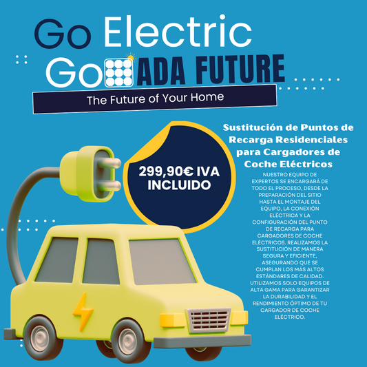 Mano de Obra Profesional Sustitución Puntos de Recarga Residenciales Realizamos la sustitución de manera segura y eficiente, asegurando que se cumplan los más altos estándares de calidad. Ada Future